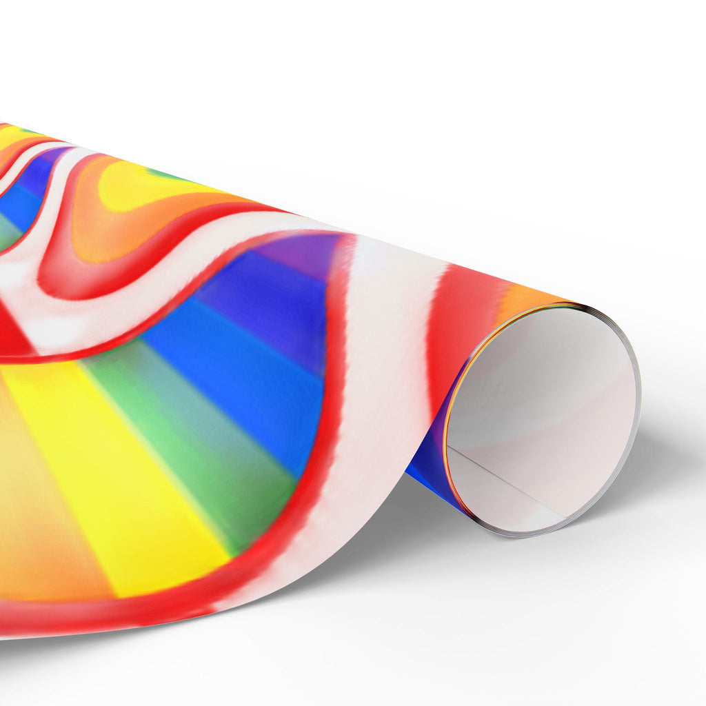 Rainbow Heart Wrapping Paper — LGBTQ+ Pride Gift Wrap - Dark Sky Outpost