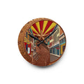 Retro Acrylic Wall Clock — Vintage Bisbee Stairs Art - Dark Sky Outpost