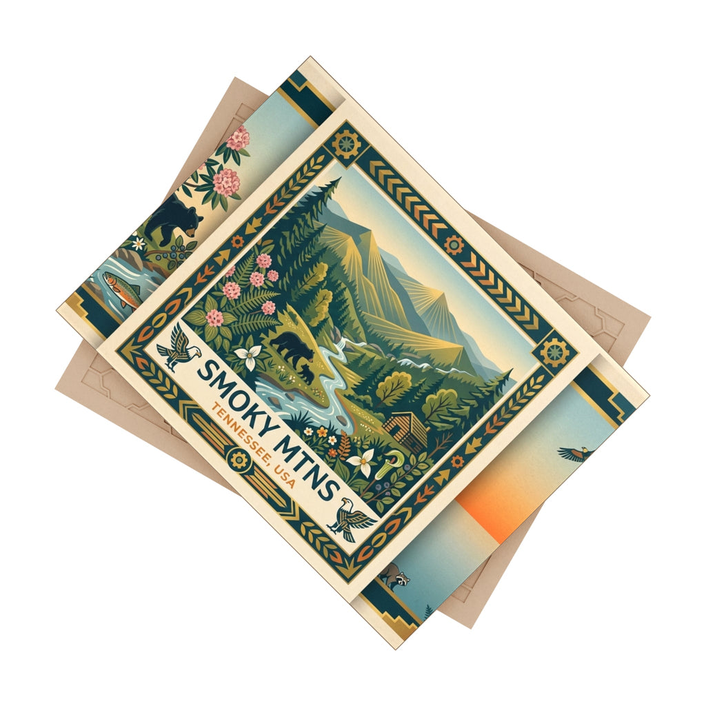 Smoky Mountains Ceramic Photo Tile – Tennessee Scenic Keepsake - Dark Sky Outpost