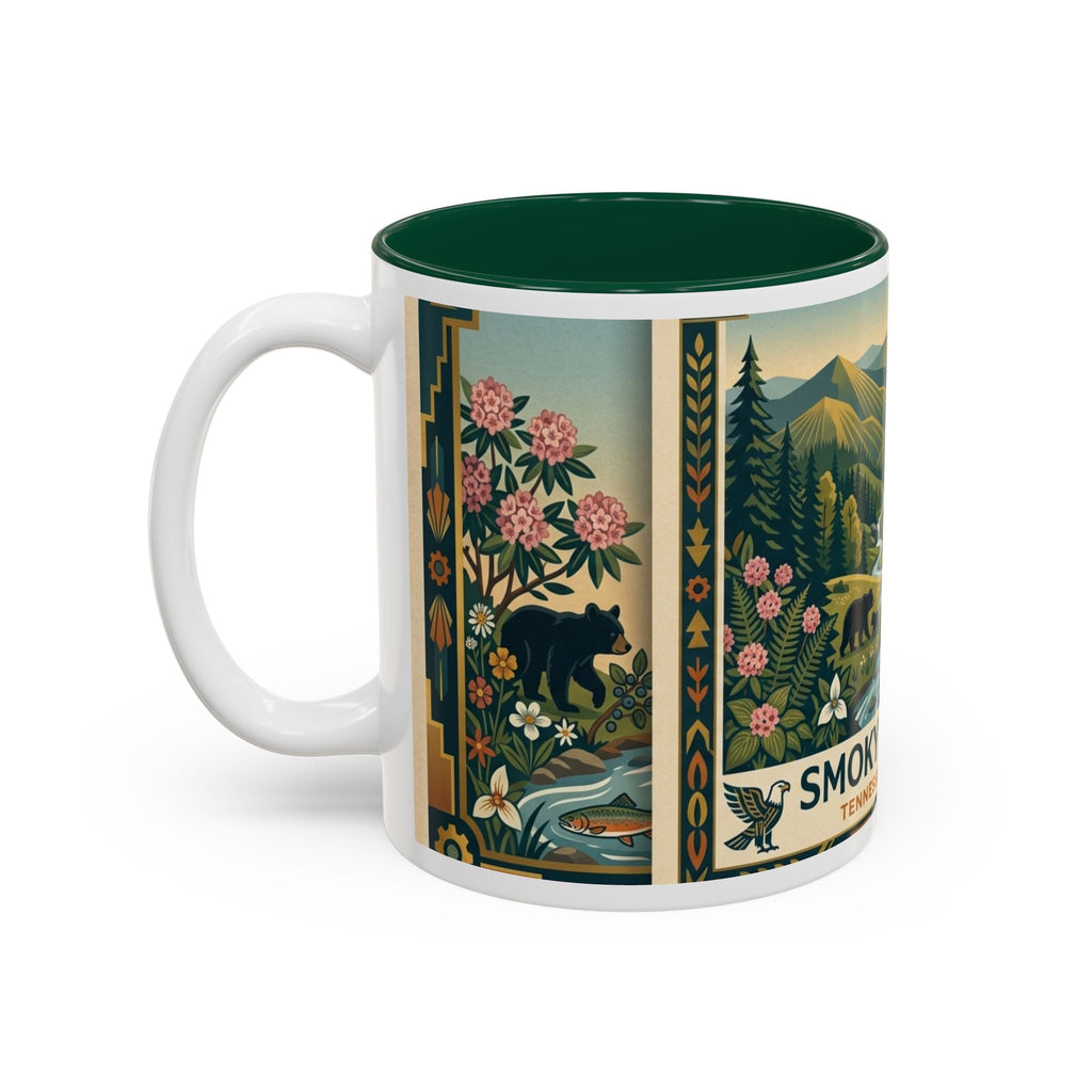 Smoky Mtns Scenic Accent Mug — Tennessee Mountains Coffee Cup (11oz/15oz) - Dark Sky Outpost