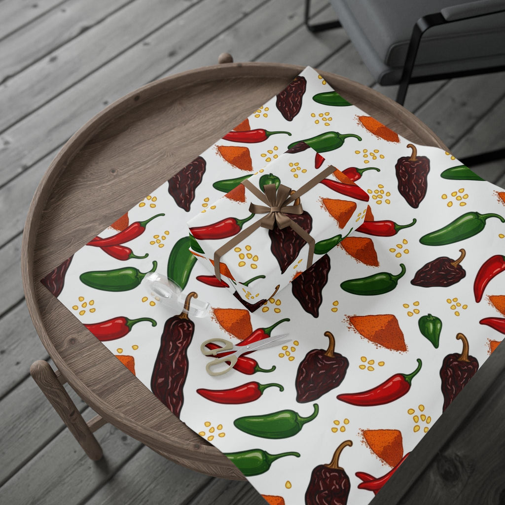 Spicy Chili Pepper Wrapping Paper - Dark Sky Outpost