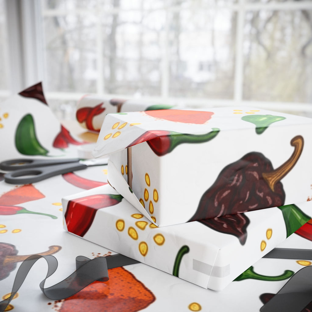 Spicy Chili Pepper Wrapping Paper - Dark Sky Outpost