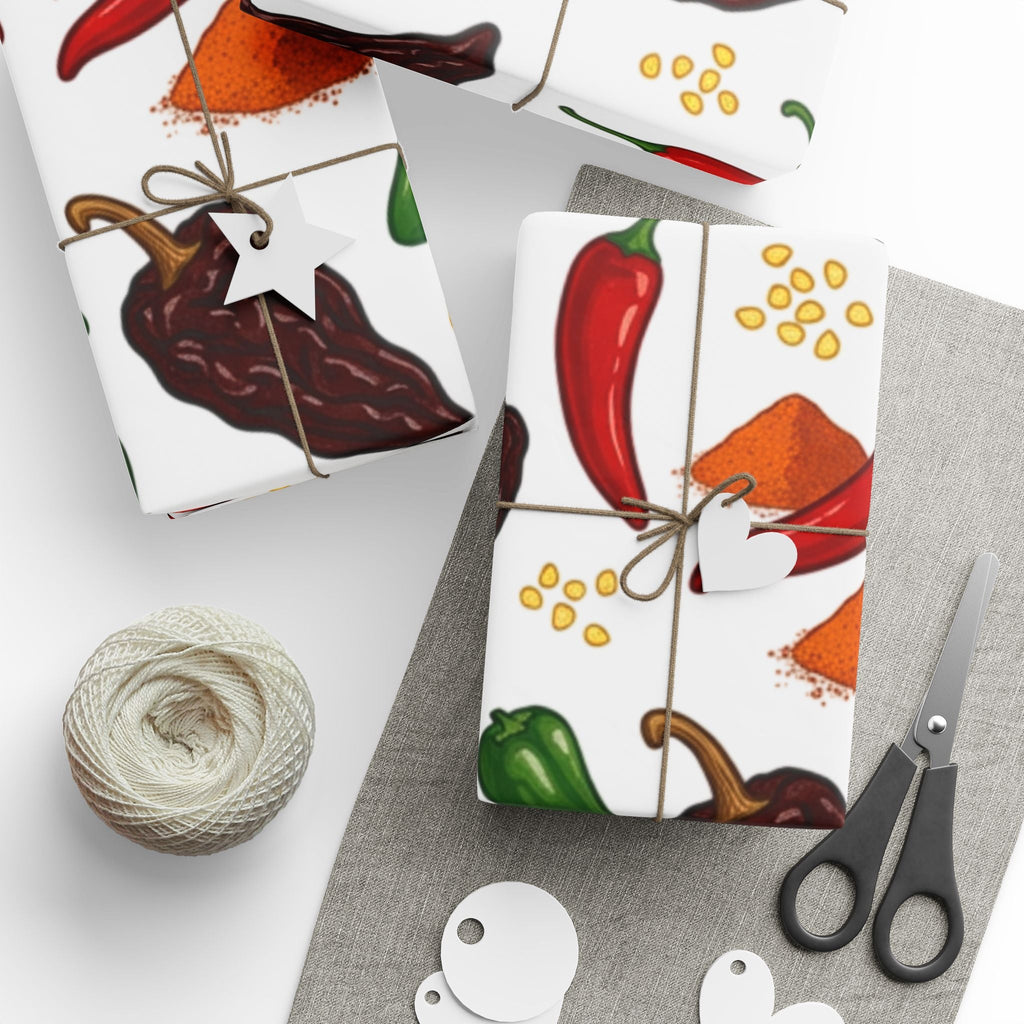 Spicy Chili Pepper Wrapping Paper - Dark Sky Outpost