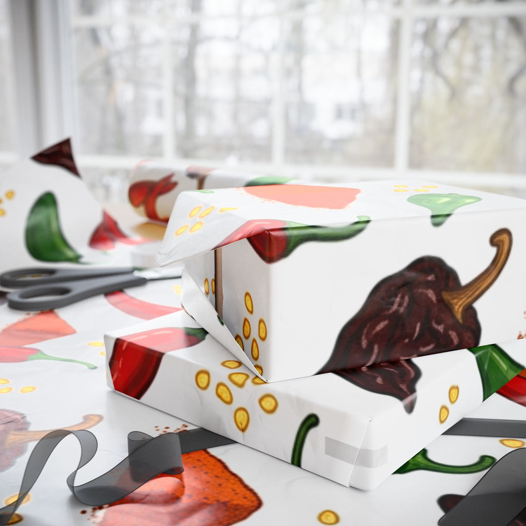 Spicy Chili Pepper Wrapping Paper - Dark Sky Outpost