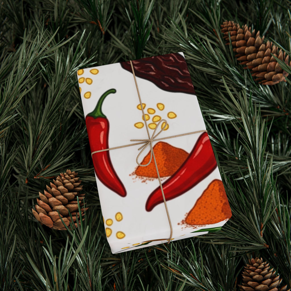 Spicy Chili Pepper Wrapping Paper - Dark Sky Outpost