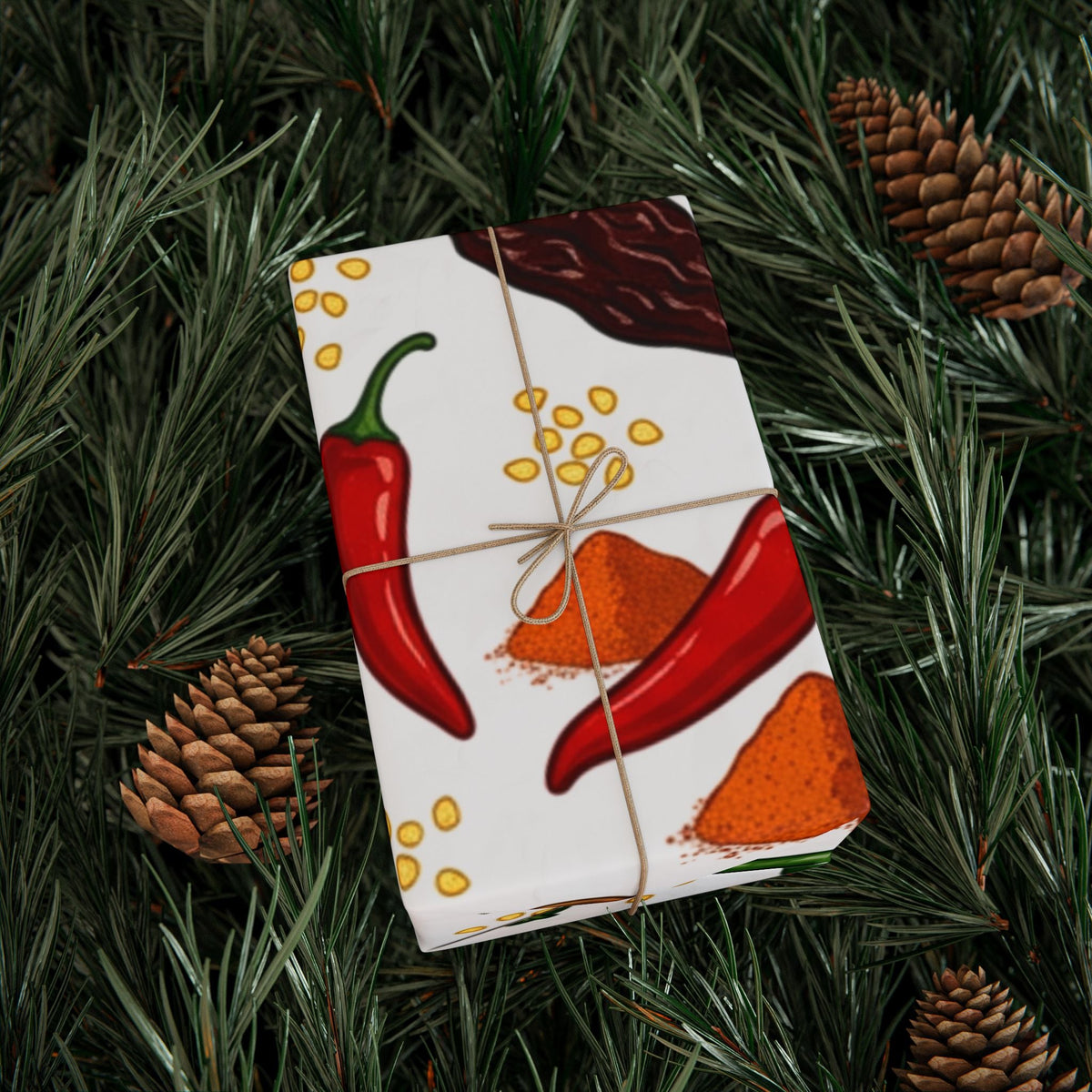 Spicy Chili Pepper Wrapping Paper - Dark Sky Outpost