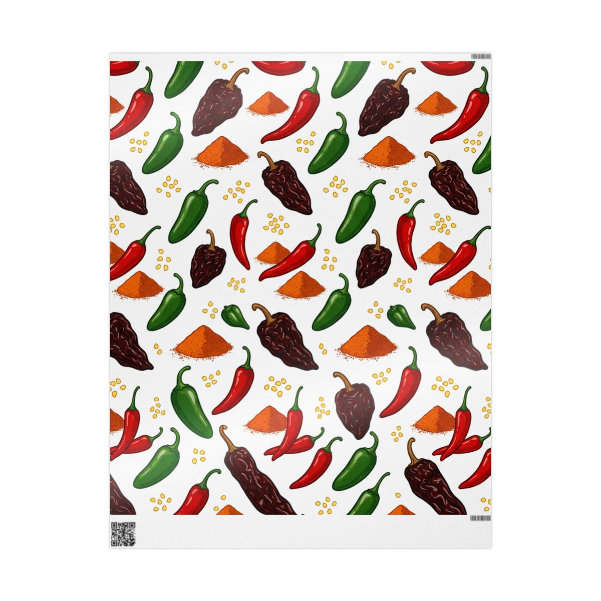 Spicy Chili Pepper Wrapping Paper - Dark Sky Outpost