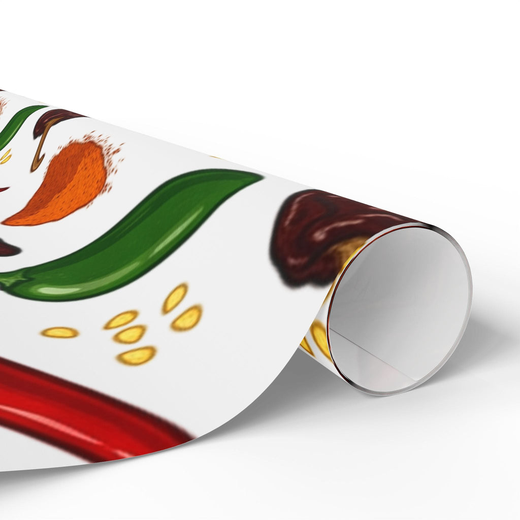 Spicy Chili Pepper Wrapping Paper - Dark Sky Outpost