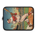 Vintage Baseball Santa Laptop Sleeve - Dark Sky Outpost