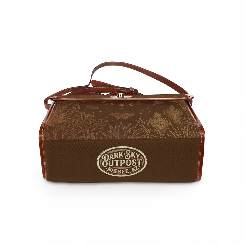 Vintage Botanical Waterproof Canvas Bag - Dark Sky Outpost