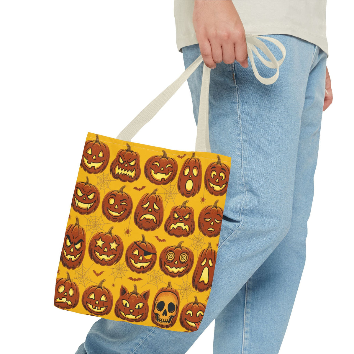 Vintage Halloween Jack-O'-Lantern Pumpkin Tote Bag - Dark Sky Outpost