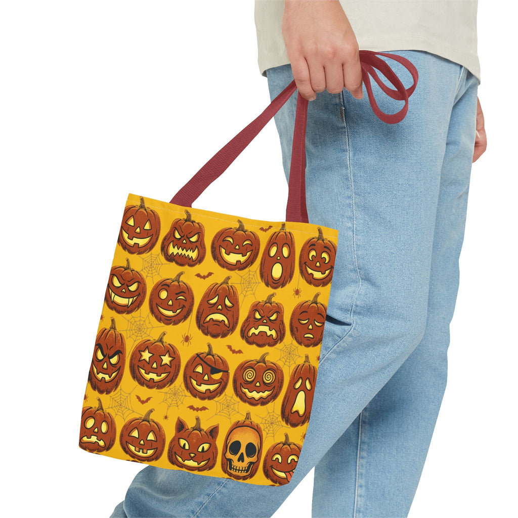 Vintage Halloween Jack-O'-Lantern Pumpkin Tote Bag - Dark Sky Outpost