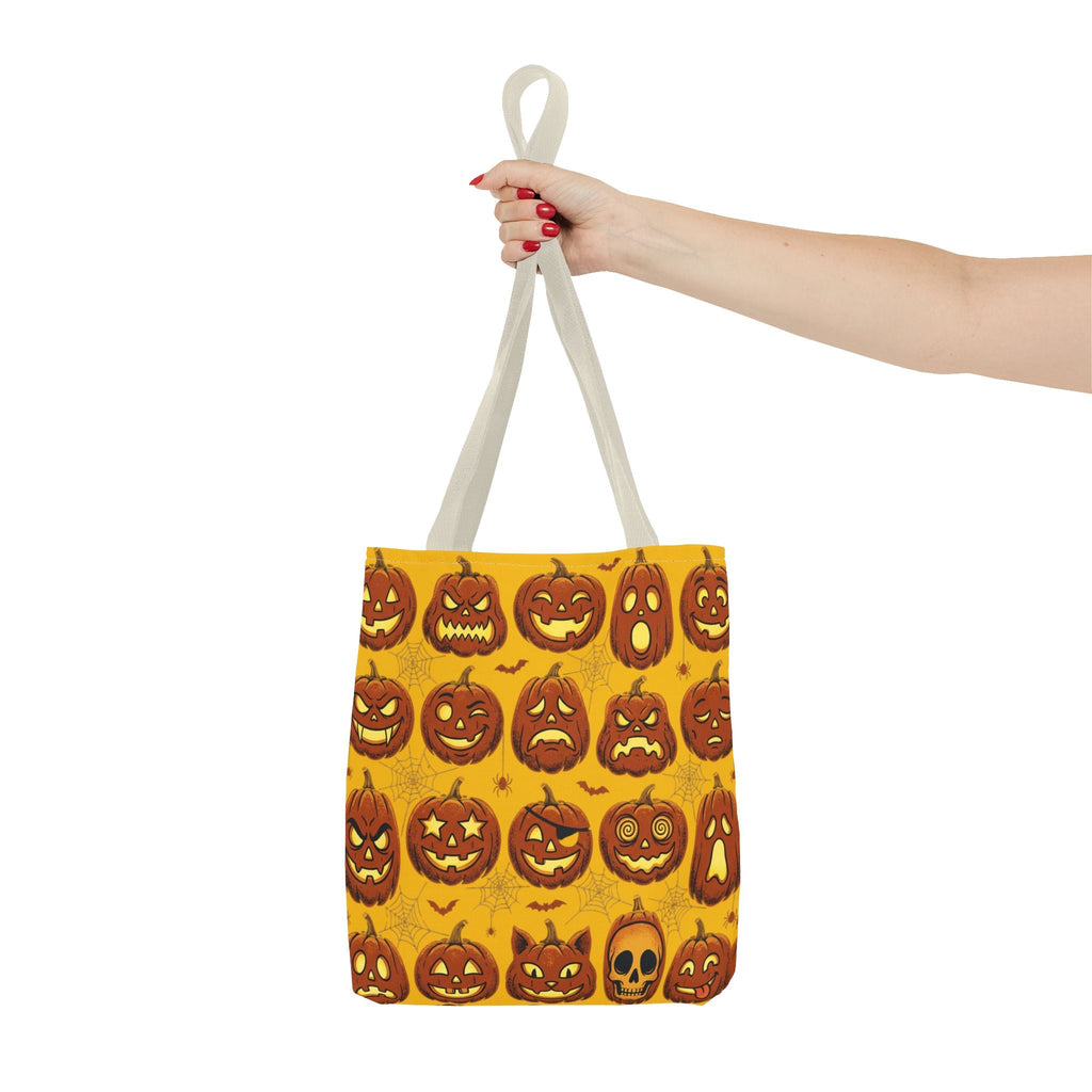 Vintage Halloween Jack-O'-Lantern Pumpkin Tote Bag - Dark Sky Outpost